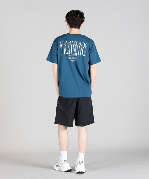 UNDER ARMOUR(アンダーアーマー)の「UAヘビーウエイト パッチ ショートスリーブ Tシャツ(ライフスタイル/メンズ)(Tシャツ/カットソー・メンズ・ブルー系・M/2XL/3XL/L/XL/S)」の8枚目の写真