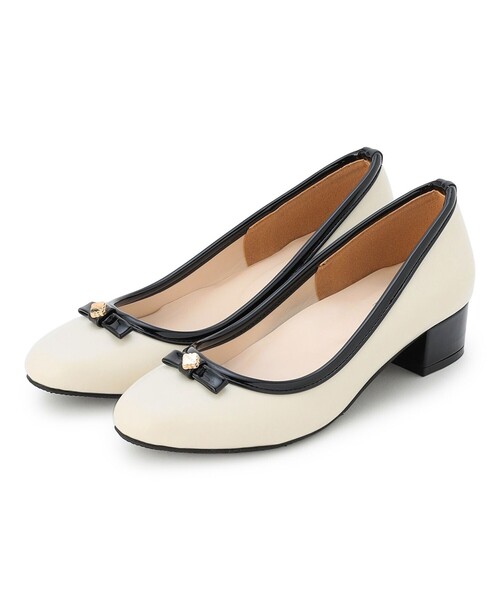 TOCCA(トッカ)の「POINT OF CLOVER RAINPUMPS レインパンプス(パンプス・レディース・ブラック系5/アイボリー系/ブラック系・38/37/36/35/39)」の11枚目の写真