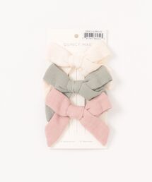 ARCHIVER（アーカイバ）の「【Bs】【it】【Quincy Mae】25AW / Bow W. Clip, Set Of 3（バレッタ/ヘアクリップ）」