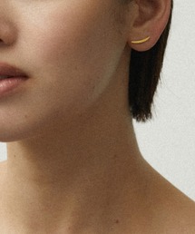 BAQLESS（バックレス）の「[BAQLESS/バックレス] AMITY TRACE ゴールドピアス（ピアス（両耳用））」