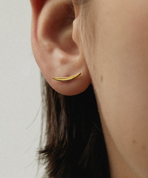 BAQLESS/バックレス] AMITY TRACE ゴールドピアス（ピアス（両耳用