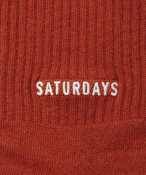 Saturdays NYC(サタデーズ ニューヨークシティ )の「Saturdays Ankle Logo Socks(ソックス/靴下・メンズ・ブラック/レンガ/ホワイト・FREE)」の5枚目の写真