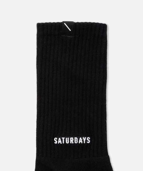 Saturdays NYC(サタデーズ ニューヨークシティ )の「Saturdays Ankle Logo Socks(ソックス/靴下・メンズ・ブラック/レンガ/ホワイト・FREE)」の9枚目の写真