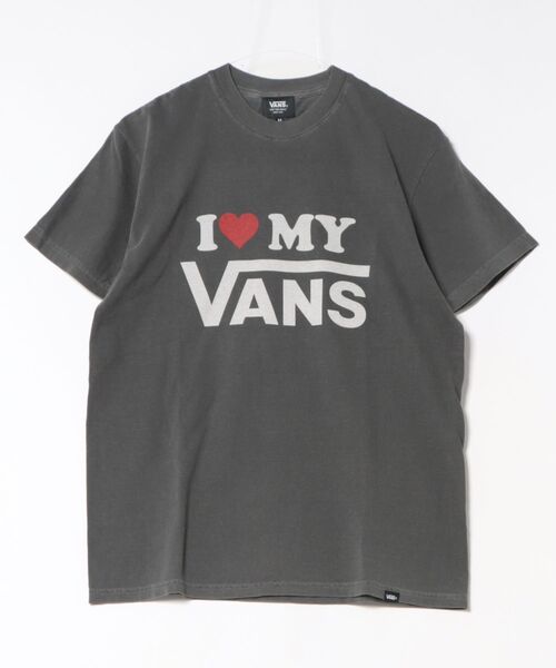 VANS(バンズ)の「VANS ヴァンズ I LOVE MY VANS Pigment Dye TEE ショートスリーブ 126R1013200 ABC-MART限定 BLACK(Tシャツ/カットソー・メンズ・ブラック・LARGE/X-LARGE/MEDIUM)」の1枚目の写真