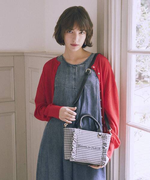 Maison de FLEUR L'aineeリボンチャームSサイズバック Maison de FLEUR（メゾンドフルール）の「【通販限定受注生産】L'ainee