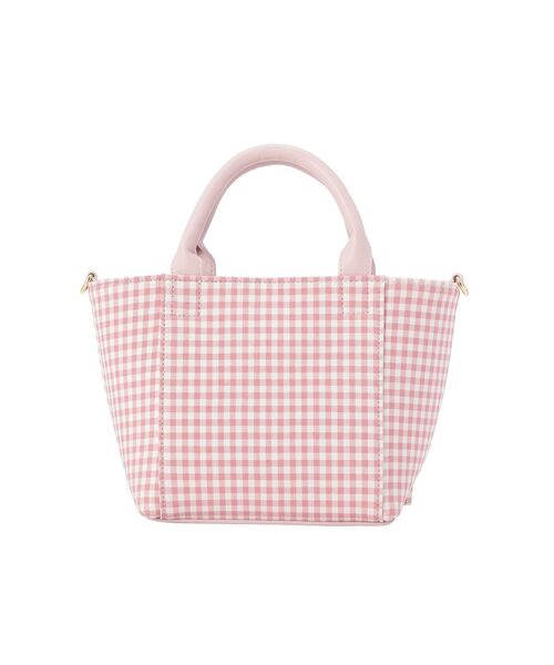 Maison de FLEUR（メゾンドフルール）の「ギンガムフリル2Wayバッグ（ショルダーバッグ・レディース・ブラック/ピンク・FREE）」の9枚目の写真