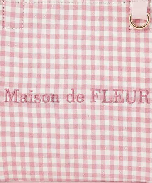 Maison de FLEUR（メゾンドフルール）の「ギンガムフリル2Wayバッグ（ショルダーバッグ・レディース・ブラック/ピンク・FREE）」の19枚目の写真