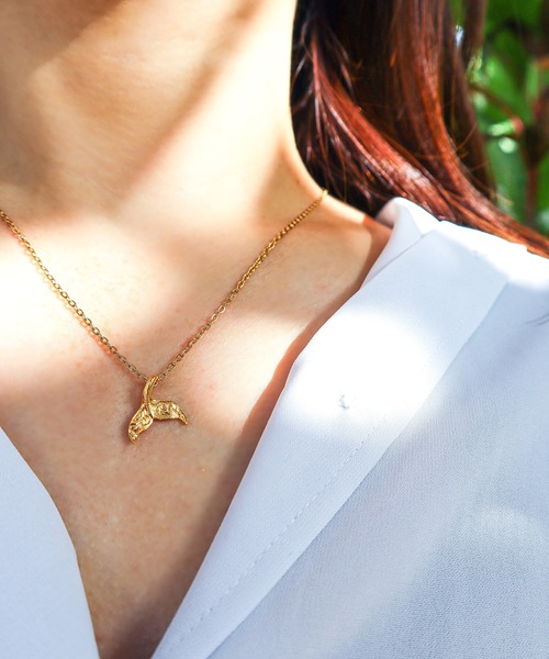 Whaletail necklace S size/【ハワイアンジュエリー】【サージカル