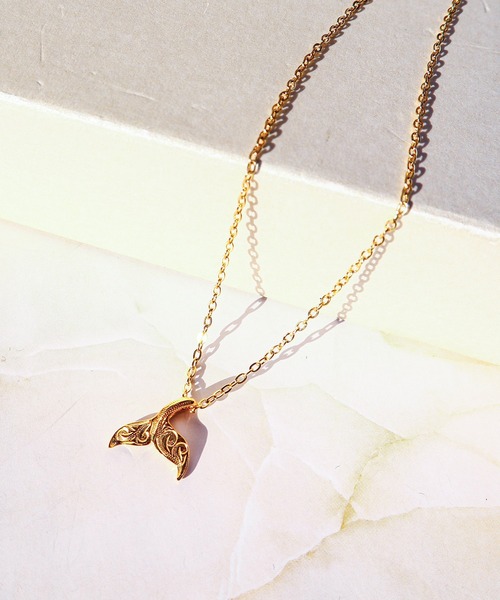Whaletail necklace S size/【ハワイアンジュエリー】【サージカル