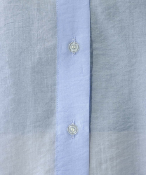 GLOBAL WORK(グローバルワーク)の「シルキータッチシアークロップドシャツ/636682(シャツ/ブラウス・レディース・ピンク/スミクロ/サックスブルー/グレイッシュベージュ・LARGE/MEDIUM/SMALL)」の17枚目の写真