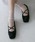 ROCKFISH WEATHERWEAR�i���b�N�t�B�b�V���E�F�U�[�E�F�A�j�́uTOE CAP BALLET FLATS�i�o���G�V���[�Y�j�v�b�u���b�N