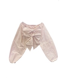 HONEY MI HONEY | taffeta ribbon bolero(カーディガン/ボレロ)