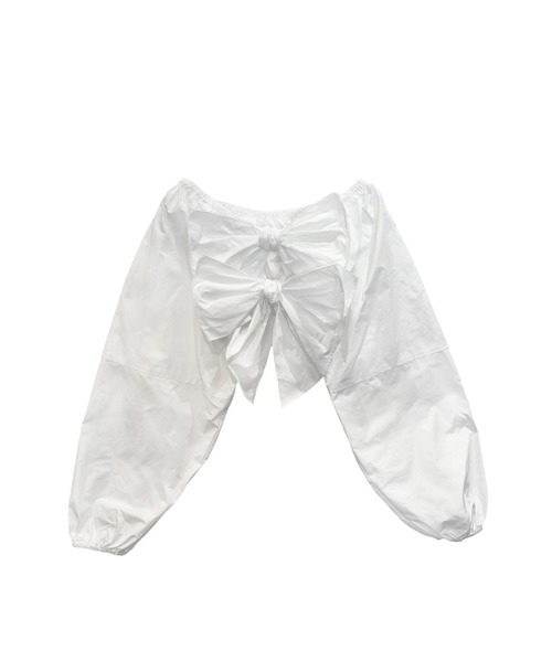 HONEY MI HONEY(ハニーミーハニー)の「taffeta ribbon bolero(カーディガン/ボレロ・レディース・ブラック/ホワイト/ピンク・FREE)」の12枚目の写真