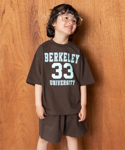 BREEZE(브리즈)의 「【WEB 한정】유루 칼리지 와이드 실루엣 셋업(셋업)」｜브라운