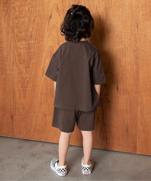 BREEZE（ブリーズ）の「【WEB限定】ゆるカレッジワイドシルエットセットアップ_ワンマイル（ルームウェア/パジャマ・キッズ・オレンジ/ブラウン/サックスブルー・90/100/110/120/130/160/140/150）」の10枚目の写真