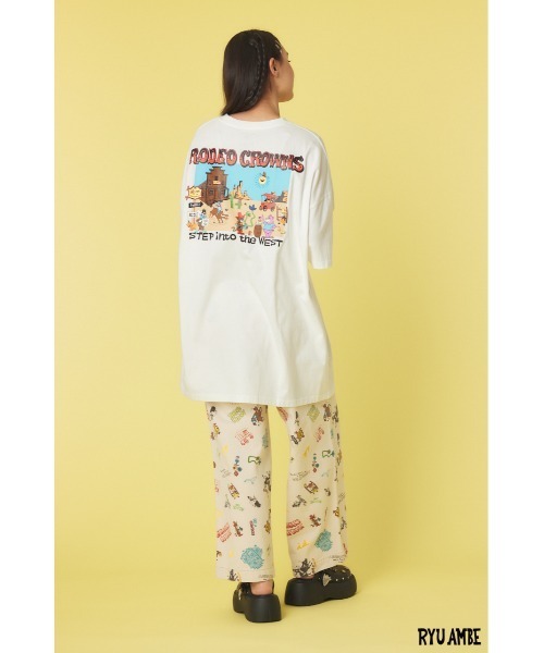 RODEO CROWNS WIDE BOWL（ロデオクラウンズワイドボウル）の「(ryu ambe)SITW Tワンピース（ワンピース・レディース・オフホワイト/ブルー/イエロー/ブラック・FREE）」の11枚目の写真