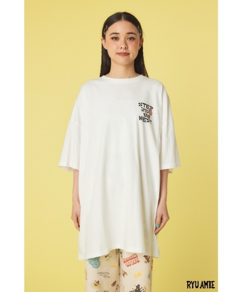 RODEO CROWNS WIDE BOWL（ロデオクラウンズワイドボウル）の「(ryu ambe)SITW Tワンピース（ワンピース・レディース・オフホワイト/ブルー/イエロー/ブラック・FREE）」の17枚目の写真