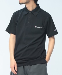 Champion (チャンピオン) ポロシャツ 半袖 C3X361 胸ロゴ 袖ワッペン シャツ ユニセックス