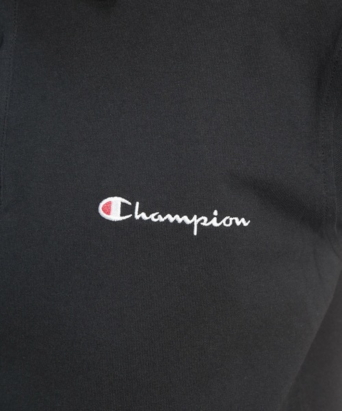 Champion(チャンピオン)の「Champion (チャンピオン) ポロシャツ 半袖 C3X361 胸ロゴ 袖ワッペン シャツ ユニセックス(ポロシャツ・メンズ・ブラック/ダークグレー/ネイビー・LL/L/M)」の7枚目の写真
