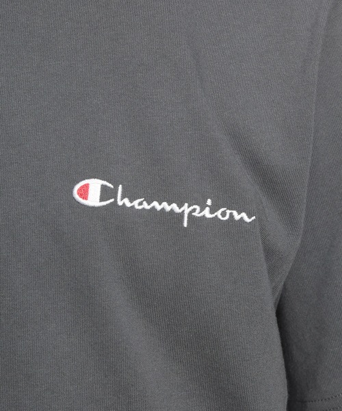 Champion(チャンピオン)の「Champion (チャンピオン) ポロシャツ 半袖 C3X361 胸ロゴ 袖ワッペン シャツ ユニセックス(ポロシャツ・メンズ・ブラック/ダークグレー/ネイビー・LL/L/M)」の8枚目の写真