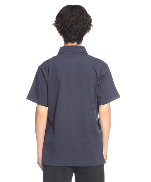 Champion(チャンピオン)の「Champion (チャンピオン) ポロシャツ 半袖 C3X361 胸ロゴ 袖ワッペン シャツ ユニセックス(ポロシャツ・メンズ・ブラック/ダークグレー/ネイビー・LL/L/M)」の11枚目の写真