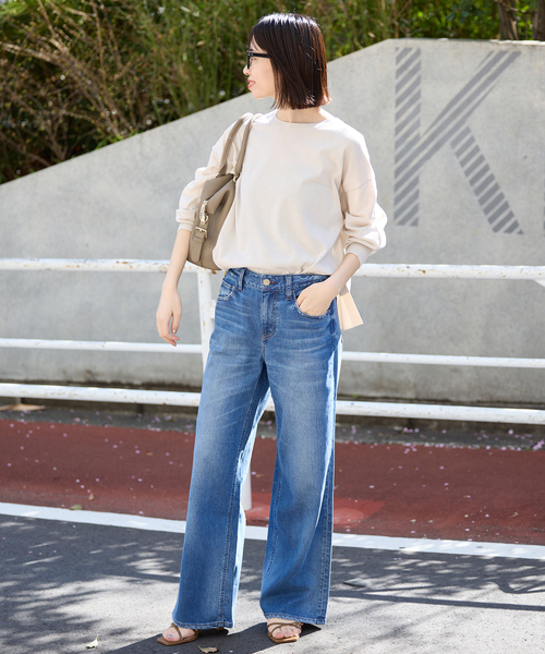 SLOBE IENA(スローブイエナ)の「Maison de Z/メゾン ド ゼット ボストンバッグ(ボストンバッグ・レディース・ブラック/ベージュ・FREE)」の4枚目の写真