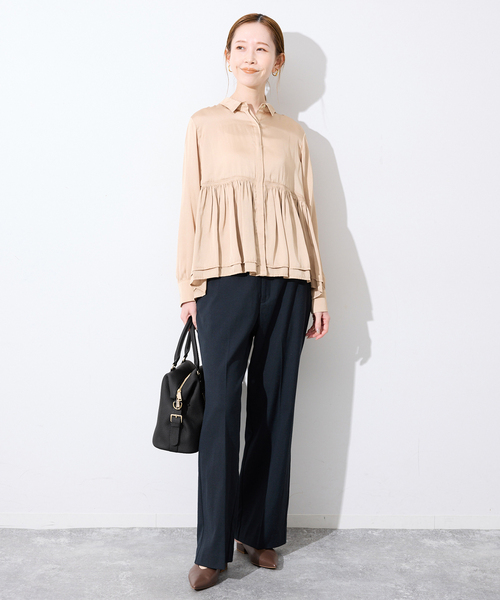 SLOBE IENA(スローブイエナ)の「Maison de Z/メゾン ド ゼット ボストンバッグ(ボストンバッグ・レディース・ブラック/ベージュ・FREE)」の11枚目の写真
