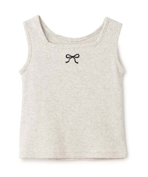 Lycee mine（リセマイン）の「【どちらが前でもOK】デザインタンクトップ【子供服】【キッズ】【女の子】（タンクトップ・キッズ・ピンク/ラベンダー/ミント/ブラック/ホワイト系その他・120cm/130cm/150cm/110cm/100cm/140cm）」の9枚目の写真