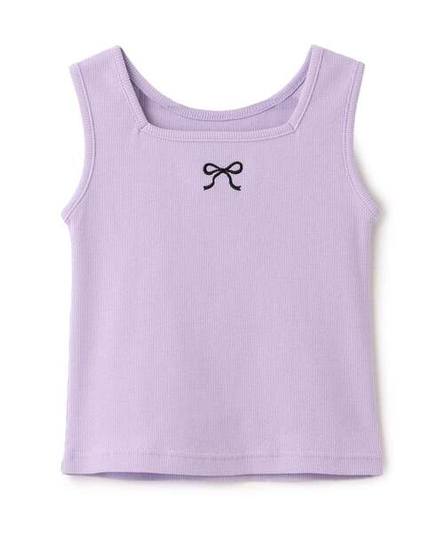 Lycee mine（リセマイン）の「【どちらが前でもOK】デザインタンクトップ【子供服】【キッズ】【女の子】（タンクトップ・キッズ・ピンク/ラベンダー/ミント/ブラック/ホワイト系その他・120cm/130cm/150cm/110cm/100cm/140cm）」の10枚目の写真