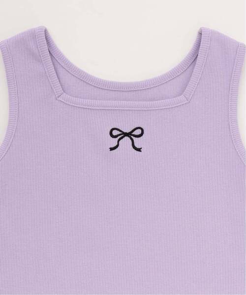 Lycee mine（リセマイン）の「【どちらが前でもOK】デザインタンクトップ【子供服】【キッズ】【女の子】（タンクトップ・キッズ・ピンク/ラベンダー/ミント/ブラック/ホワイト系その他・120cm/130cm/150cm/110cm/100cm/140cm）」の12枚目の写真