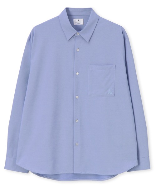 LANVIN en Bleu(ランバンオンブルー)の「イージーケア ワンポイントロゴ 長袖シャツ(シャツ/ブラウス・メンズ・ネイビー/ホワイト/サックスブルー・48/46/52/50)」の11枚目の写真