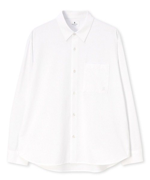 LANVIN en Bleu(ランバンオンブルー)の「イージーケア ワンポイントロゴ 長袖シャツ(シャツ/ブラウス・メンズ・ネイビー/ホワイト/サックスブルー・48/46/52/50)」の12枚目の写真