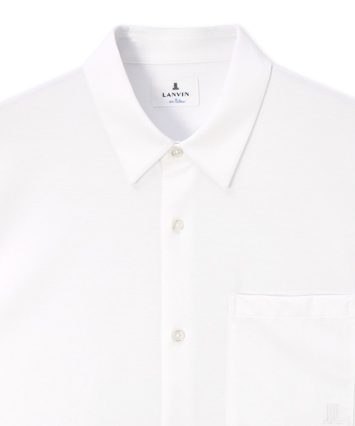 LANVIN en Bleu(ランバンオンブルー)の「イージーケア ワンポイントロゴ 長袖シャツ(シャツ/ブラウス・メンズ・ネイビー/ホワイト/サックスブルー・48/46/52/50)」の16枚目の写真
