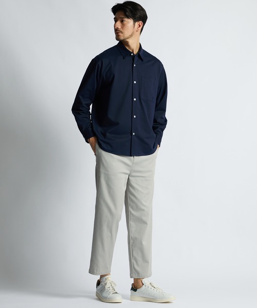 LANVIN en Bleu(ランバンオンブルー)の「イージーケア ワンポイントロゴ 長袖シャツ(シャツ/ブラウス・メンズ・ネイビー/ホワイト/サックスブルー・48/46/52/50)」の8枚目の写真