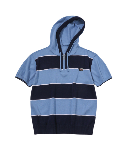 SPORT CHAMBER(スポーツチャンバー)の「SCループニットフードパーカー(スカイブルー)(Tシャツ/カットソー・レディース・その他・1/2)」の1枚目の写真