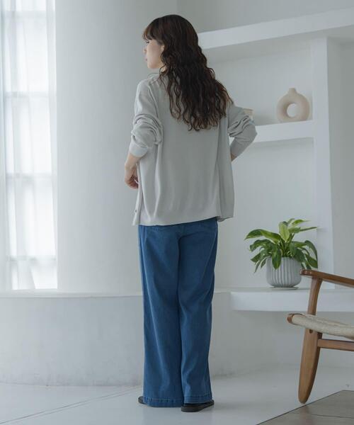 URBAN RESEARCH Sonny Label（アーバンリサーチサニーレーベル）の「接触冷感デニムベイカーパンツ（デニムパンツ・レディース・インディゴブルー/ライトインディゴブルー・36/38）」の9枚目の写真