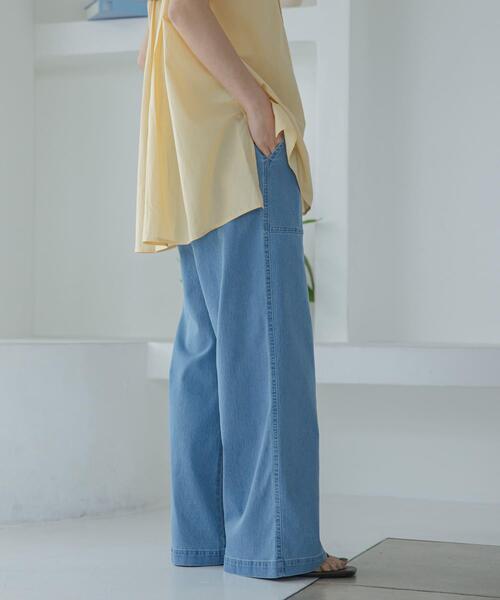 URBAN RESEARCH Sonny Label（アーバンリサーチサニーレーベル）の「接触冷感デニムベイカーパンツ（デニムパンツ・レディース・インディゴブルー/ライトインディゴブルー・36/38）」の18枚目の写真