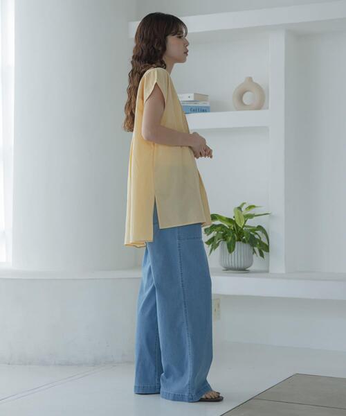 URBAN RESEARCH Sonny Label（アーバンリサーチサニーレーベル）の「接触冷感デニムベイカーパンツ（デニムパンツ・レディース・インディゴブルー/ライトインディゴブルー・36/38）」の21枚目の写真
