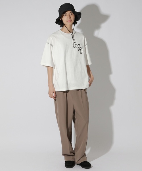 LAKOLE(ラコレ)の「Bロゴ配色ステッチT / 672856(Tシャツ/カットソー・メンズ・パープル/グレー/ホワイト/ブラック・LARGE/MEDIUM)」の15枚目の写真