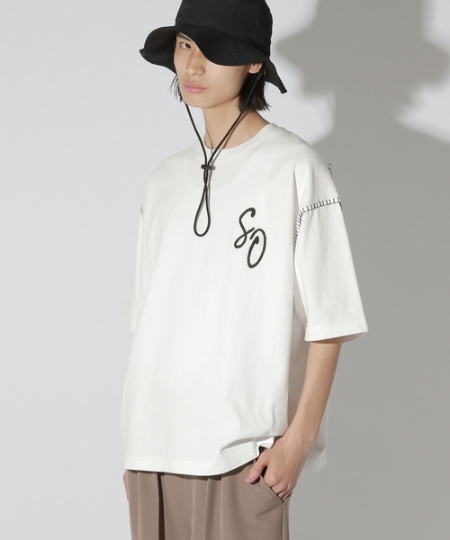 LAKOLE(ラコレ)の「Bロゴ配色ステッチT / 672856(Tシャツ/カットソー・メンズ・パープル/グレー/ホワイト/ブラック・LARGE/MEDIUM)」の16枚目の写真