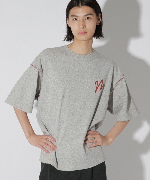 LAKOLE(ラコレ)の「Bロゴ配色ステッチT / 672856(Tシャツ/カットソー・メンズ・パープル/グレー/ホワイト/ブラック・LARGE/MEDIUM)」の19枚目の写真