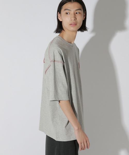 LAKOLE(ラコレ)の「Bロゴ配色ステッチT / 672856(Tシャツ/カットソー・メンズ・パープル/グレー/ホワイト/ブラック・LARGE/MEDIUM)」の21枚目の写真