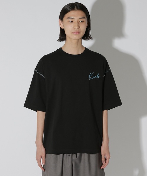 LAKOLE(ラコレ)の「Bロゴ配色ステッチT / 672856(Tシャツ/カットソー・メンズ・パープル/グレー/ホワイト/ブラック・LARGE/MEDIUM)」の7枚目の写真