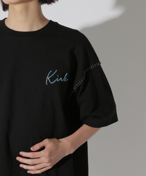 LAKOLE(ラコレ)の「Bロゴ配色ステッチT / 672856(Tシャツ/カットソー・メンズ・パープル/グレー/ホワイト/ブラック・LARGE/MEDIUM)」の12枚目の写真