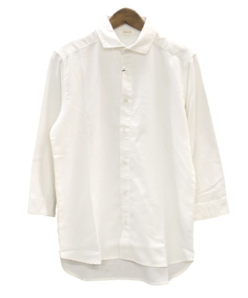 LUXSTYLE（ラグスタイル）の「麻混七分袖シャツ（シャツ/ブラウス・メンズ・ブラック/ホワイト/ベージュ・M/XL/L）」の21枚目の写真