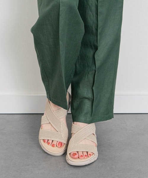 VINCULUM(ウィンクルム)の「【VINCULUM】フレックスソールニットサンダル(762109)(サンダル・レディース・ブラック/ベージュ・37/39/38/36)」の7枚目の写真