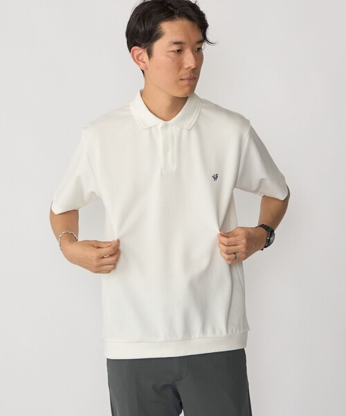 SHIPS(シップス)の「【WEB限定】SHIPS:〈抗菌・防臭〉ワンポイントロゴ バーズアイ 半袖 ポロシャツ(ポロシャツ・メンズ・ホワイト/ライトグレー/ロイヤルブルー/ネイビー・SMALL/MEDIUM/LARGE/X-LARGE)」の2枚目の写真