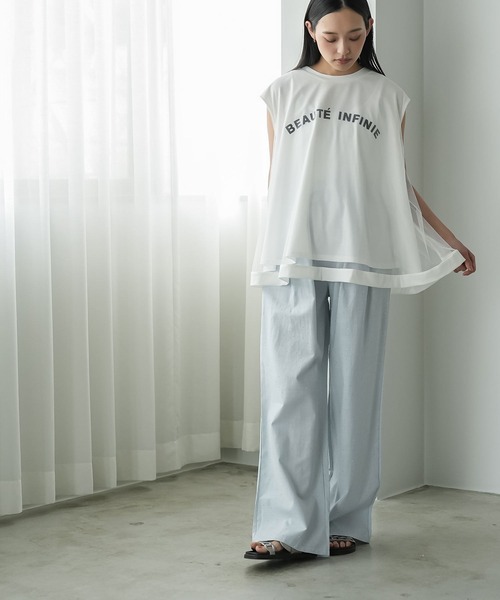mili an deni(ミリアンデニ)の「シャイニードットイージーパンツ(その他パンツ・レディース・サックスブルー/アイボリー/ブラック・M)」の17枚目の写真
