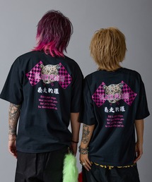 BLACK PEACH（ブラックピーチ）の「【BLACK PEACH】コラボプリント 半袖Tシャツ（Tシャツ/カットソー）」