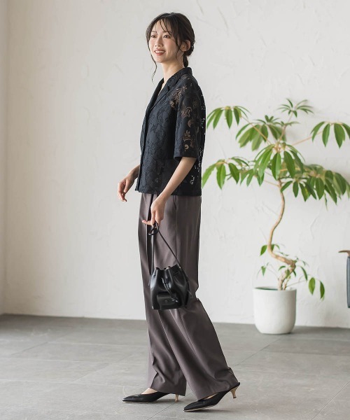 Droite lautreamont(ドロワットロートレアモン)の「PAISLEY COTTON LACEブラウス(シャツ/ブラウス・レディース・オフホワイト/ブラック・M)」の20枚目の写真